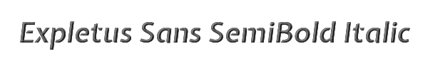 Expletus Sans SemiBold Italic 