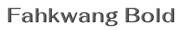 Fahkwang Bold 