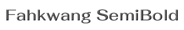 Fahkwang SemiBold 