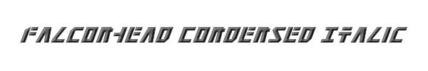 Falconhead Condensed Italic 