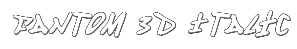 Fantom 3D Italic 