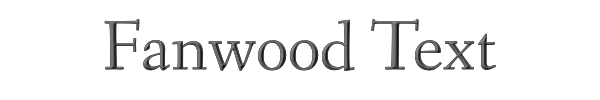 Fanwood Text 