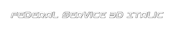 Federal Service 3D Italic 