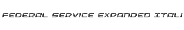 Federal Service Expanded Italic 