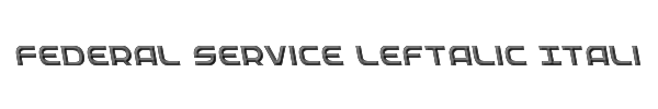 Federal Service Leftalic Italic 