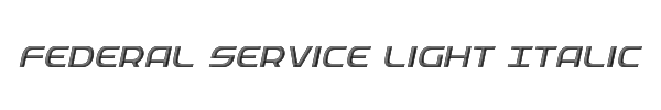Federal Service Light Italic 