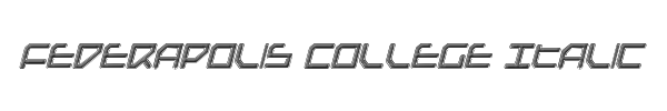 Federapolis College Italic 