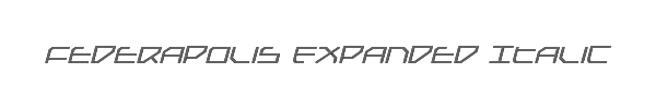 Federapolis Expanded Italic 