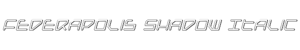 Federapolis Shadow Italic 