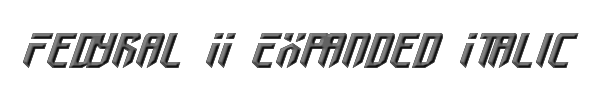 Fedyral II Expanded Italic 