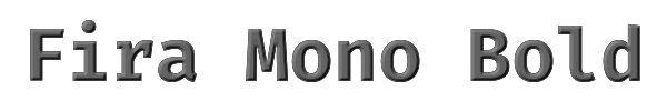 Fira Mono Bold 