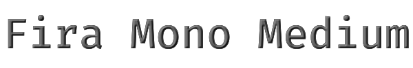 Fira Mono Medium 