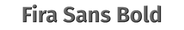 Fira Sans Bold 
