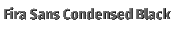 Fira Sans Condensed Black 