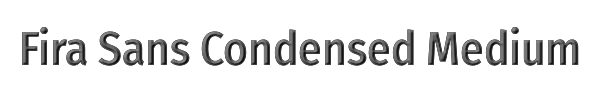 Fira Sans Condensed Medium 