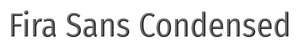Fira Sans Condensed 