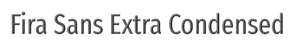 Fira Sans Extra Condensed 