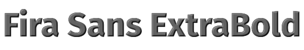 Fira Sans ExtraBold 