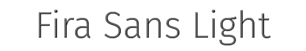 Fira Sans Light 