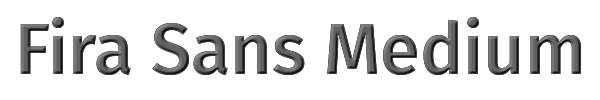 Fira Sans Medium 
