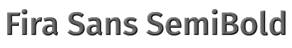 Fira Sans SemiBold 
