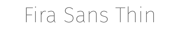 Fira Sans Thin 