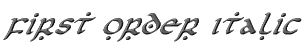 First Order Italic 