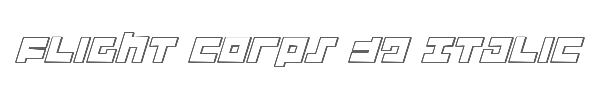 Flight Corps 3D Italic 