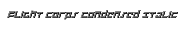 Flight Corps Condensed Italic 