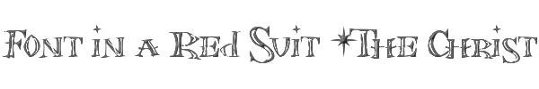 Font in a Red Suit (The Christmas Font) 