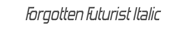 Forgotten Futurist Italic 