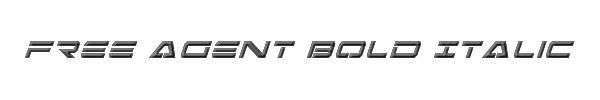 Free Agent Bold Italic 