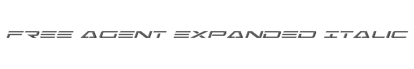 Free Agent Expanded Italic 