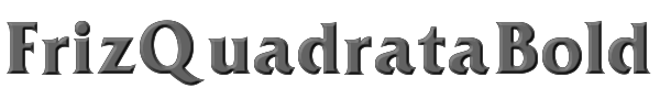FrizQuadrata Bold 