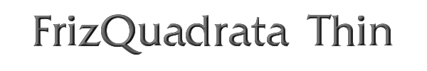 FrizQuadrata Thin 