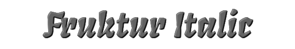 Fruktur Italic 