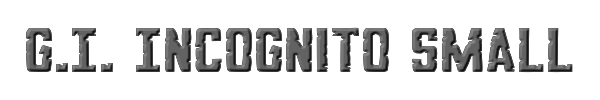 G.I. Incognito Small 
