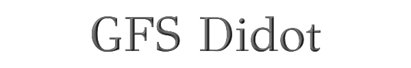 GFS Didot 