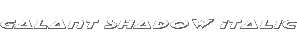 Galant Shadow Italic 