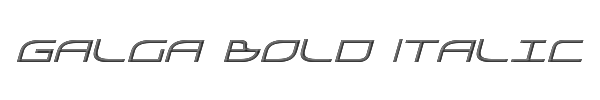 Galga Bold Italic 