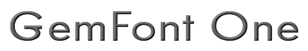 GemFont One 