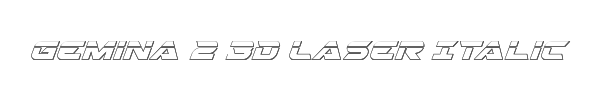 Gemina 2 3D Laser Italic 