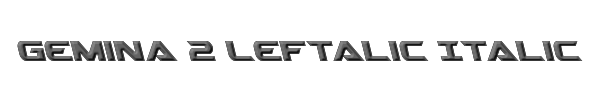 Gemina 2 Leftalic Italic 