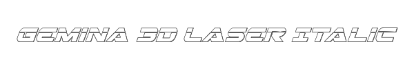 Gemina 3D Laser Italic 