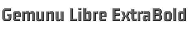 Gemunu Libre ExtraBold 