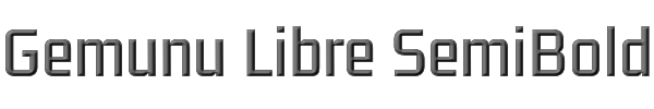 Gemunu Libre SemiBold 