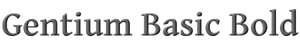 Gentium Basic Bold 