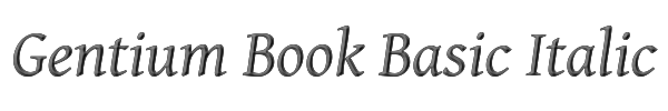 Gentium Book Basic Italic 