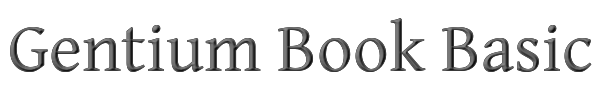 Gentium Book Basic 