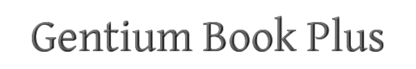 Gentium Book Plus 